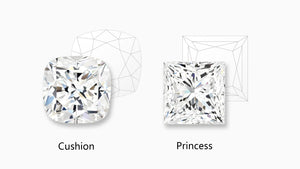 Cushion Cut vs Princess Cut Diamonds: How to Choose