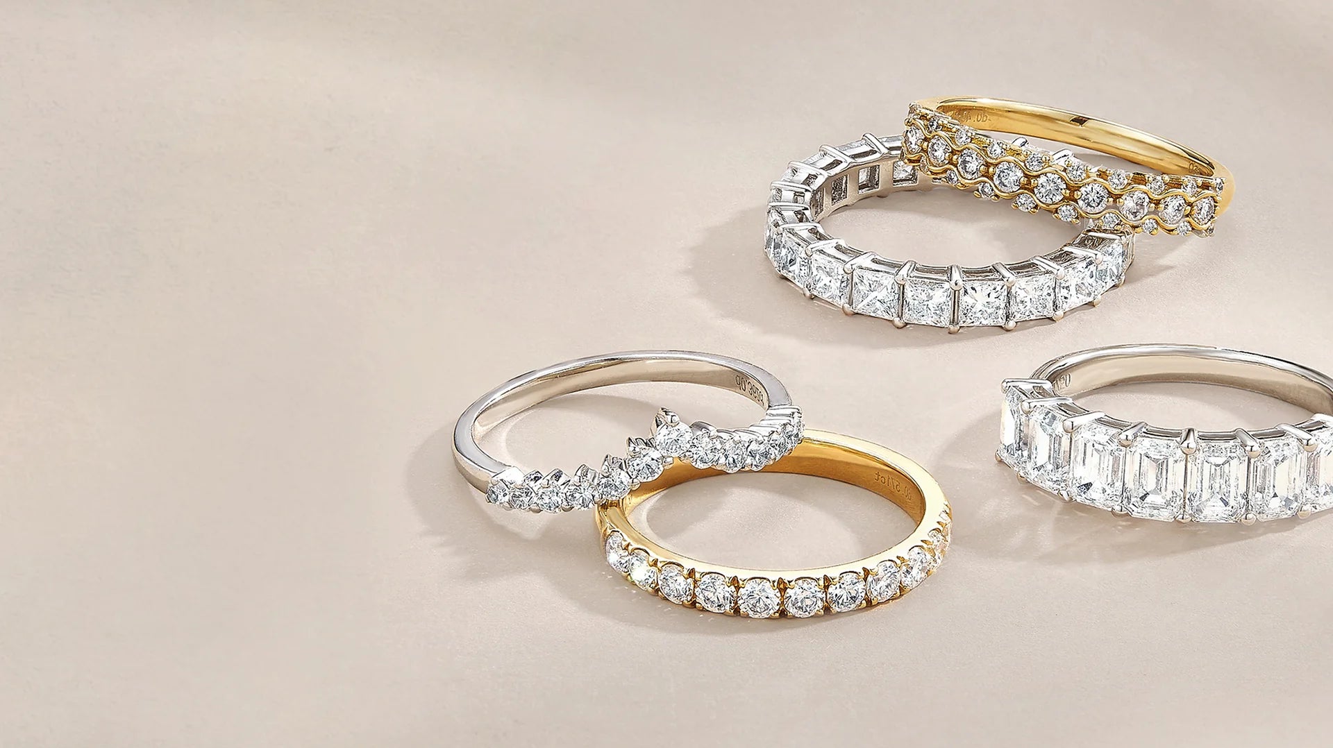 Diamond Eternity Rings | Collection of Diamond Bands in Gold and Platinum
