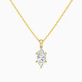 Marquise Lab Grown Diamond Accented Bail Pendant Necklace - Lucenjuri