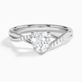 Heart Cordelia Lab Grown Diamond Engagement Ring In Platinum - Lucenjuri