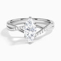 Marquise Cordelia Lab Grown Diamond Engagement Ring In 14K White Gold - Lucenjuri