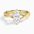 Marquise Cordelia Lab Grown Diamond Engagement Ring In 14K Yellow Gold - Lucenjuri