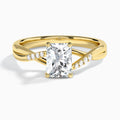 Radiant Cordelia Lab Grown Diamond Engagement Ring In 18K Yellow Gold - Lucenjuri
