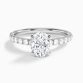 Oval Artemis Lab Grown Diamond Engagement Ring In 14K White Gold - Lucenjuri