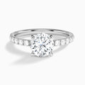 Round Artemis Lab Grown Diamond Engagement Ring In 18K White Gold - Lucenjuri