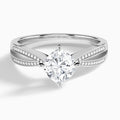 Cushion Darcy Lab Grown Diamond Engagement Ring In 18K White Gold - Lucenjuri