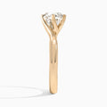 Round Iris Lab Grown Diamond Engagement Ring In 14K Rose Gold, Side View