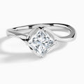 Princess Calla Solitaire Lab Grown Diamond Engagement Ring In Platinum - Lucenjuri