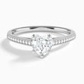Heart Luxe Hudson Lab Grown Diamond Engagement Ring In Platinum - Lucenjuri
