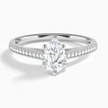 Pear Luxe Hudson Lab Grown Diamond Engagement Ring In 14K White Gold - Lucenjuri