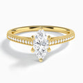 Marquise Luxe Hudson Lab Grown Diamond Engagement Ring In 14K Yellow Gold - Lucenjuri