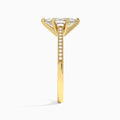 Marquise Luxe Hudson Lab Grown Diamond Engagement Ring In 14K Yellow Gold, Side View