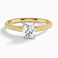 Radiant Luxe Hudson Lab Grown Diamond Engagement Ring In 18K Yellow Gold - Lucenjuri