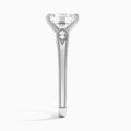Emerald Wynter Lab Grown Diamond Engagement Ring In 14K White Gold, Side View