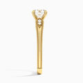 Round Wynter Lab Grown Diamond Engagement Ring In 18K Yellow Gold, Side View