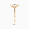 Marquise Elara Lab Grown Diamond Engagement Ring In 14K Rose Gold, Side View