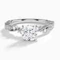 Cushion Selena Lab Grown Diamond Engagement Ring In 14K White Gold - Lucenjuri