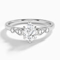 Pear Ballad Lab Grown Diamond Engagement Ring In Platinum - Lucenjuri