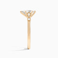 Pear Ballad Lab Grown Diamond Engagement Ring In 14K Rose Gold, Side View