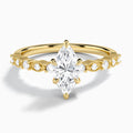 Marquise Vrenna Lab Grown Diamond Engagement Ring In 18K Yellow Gold - Lucenjuri