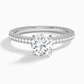 Round Carla Lab Grown Diamond Engagement Ring In Platinum - Lucenjuri