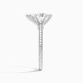 Pear Carla Lab Grown Diamond Engagement Ring In 14K White Gold, Side View