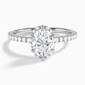 Oval Verity Lab Grown Diamond Engagement Ring In Platinum - Lucenjuri