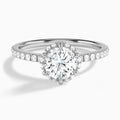 Round Verity Lab Grown Diamond Engagement Ring In Platinum - Lucenjuri