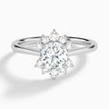 Round Winifred Lab Grown Diamond Engagement Ring In Platinum - Lucenjuri