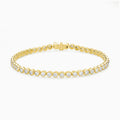 Round Brilliant Bezel Diamond Tennis Bracelet