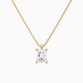 Product Video for Radiant Solitaire Lab Grown Diamond Pendant Necklace In 14K Rose Gold