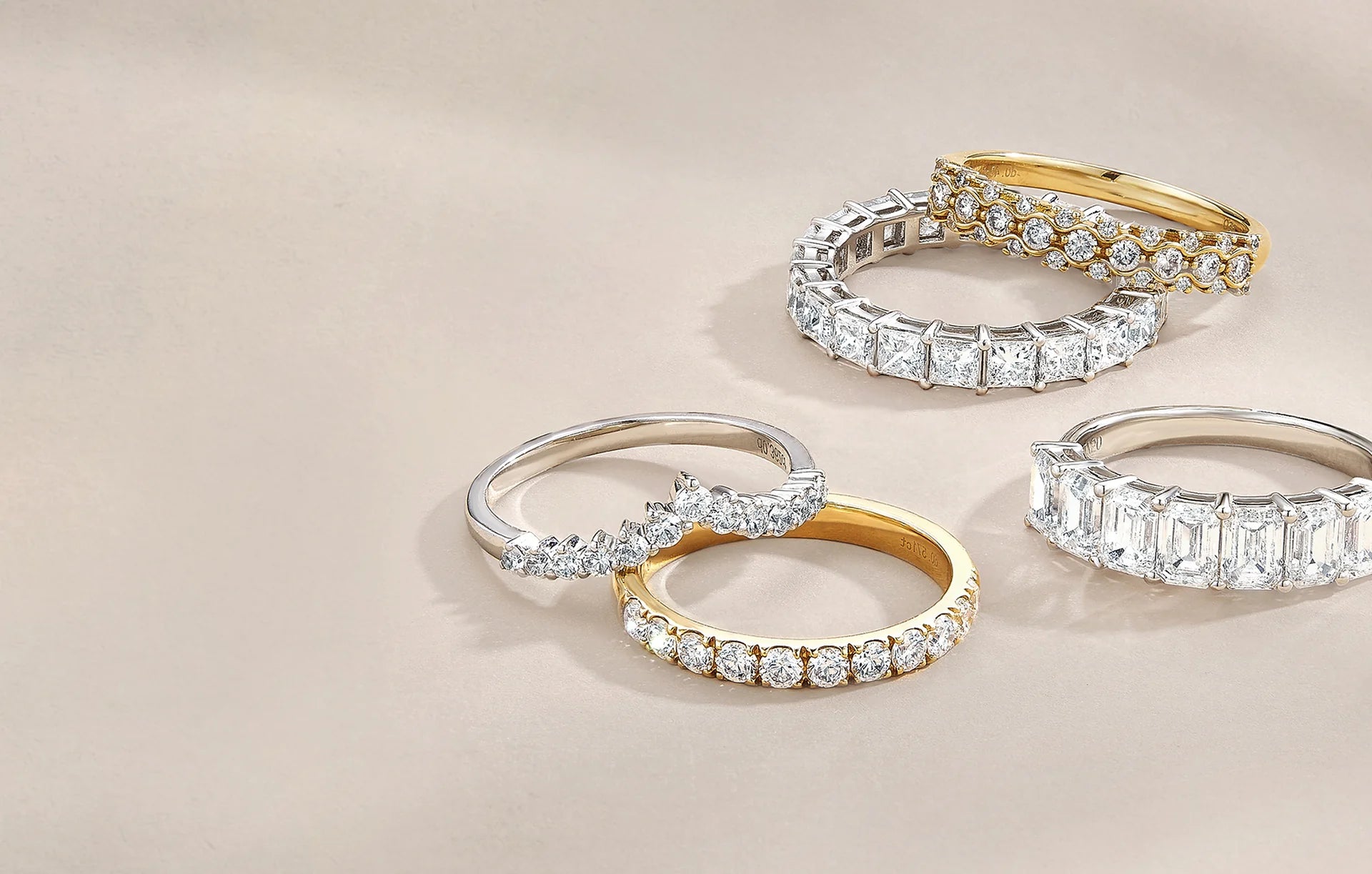 Diamond Eternity Rings | Collection of Diamond Bands in Gold and Platinum