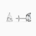 Pear Solitaire 3-Prong Diamond Stud Earrings