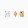 Oval Solitaire 4-Prong Diamond Stud Earrings