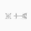 Asscher Solitaire 4-Prong Diamond Stud Earrings