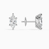 Marquise Solitaire 4-Prong Diamond Stud Earrings