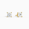 Cushion Solitaire 4-Prong Diamond Stud Earrings