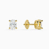 Oval Solitaire 4-Prong Diamond Stud Earrings