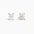 Radiant Solitaire 4-Prong Diamond Stud Earrings