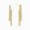 Two-Row Cascade Diamond Dangle Earrings