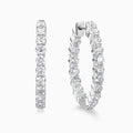 Inside-Out Hoop Diamond Earrings