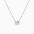 Round Solitaire Diamond Necklace