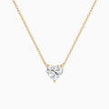 Heart Solitaire Diamond Necklace