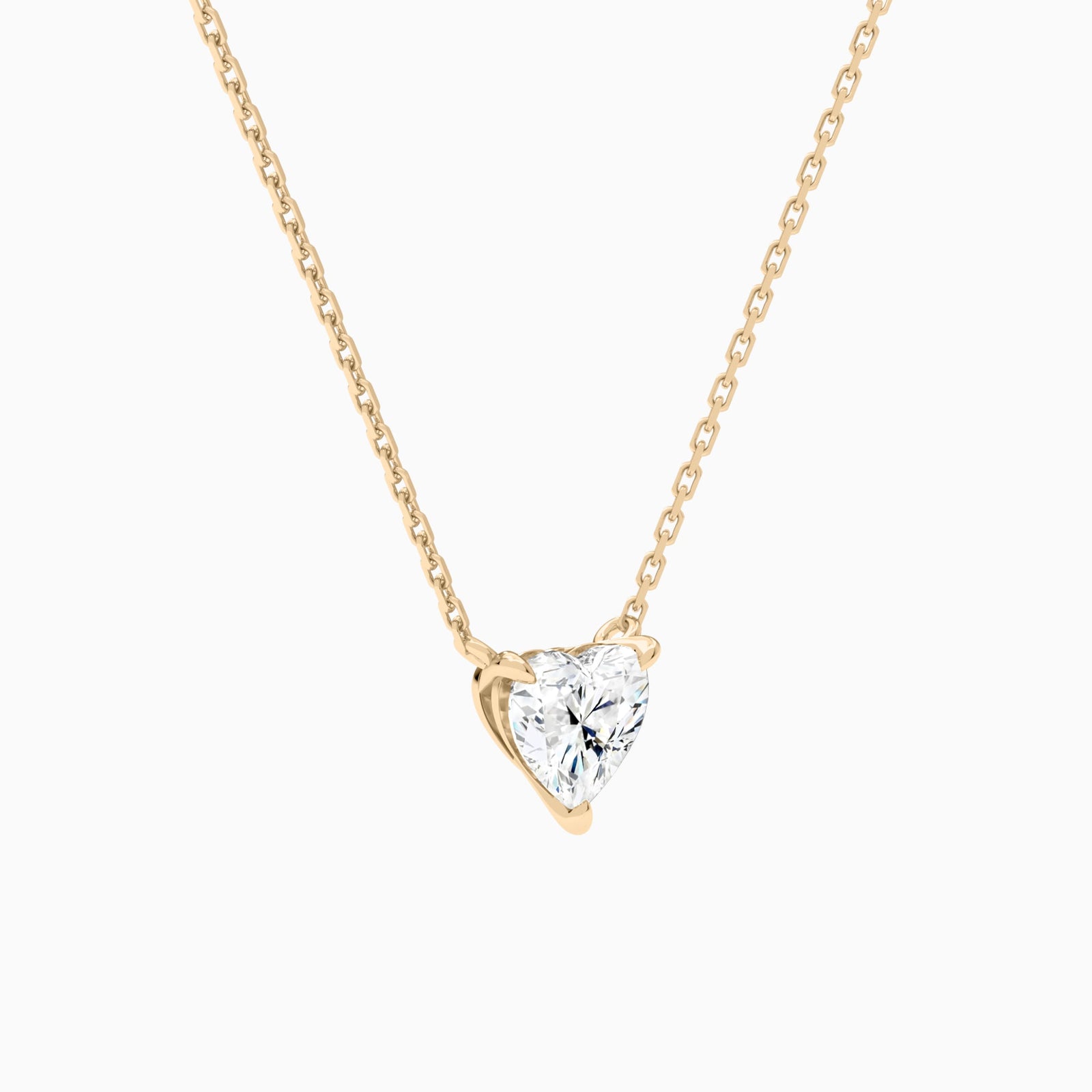 Heart Solitaire Diamond Necklace