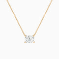 Radiant Solitaire Diamond Necklace