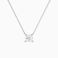 Asscher Solitaire Diamond Necklace