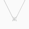 Asscher Solitaire Diamond Necklace