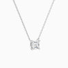 Asscher Solitaire Diamond Necklace