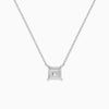 Asscher Solitaire Diamond Necklace