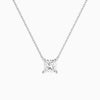 Princess Solitaire Diamond Necklace